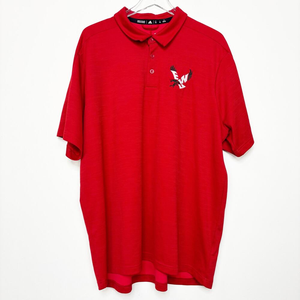 Adidas Eastern Washington University Eagles Men's Red Polo Shirt 2XL